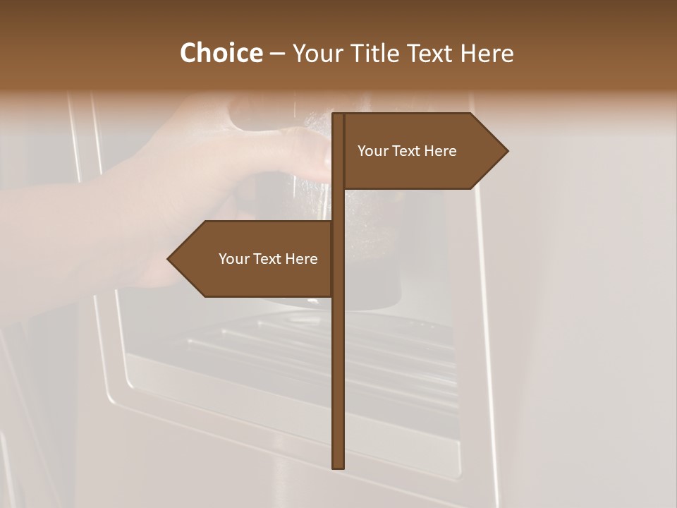 Shot Of A Hand Filling Up A Cup With Fresh Filtered Water PowerPoint Template