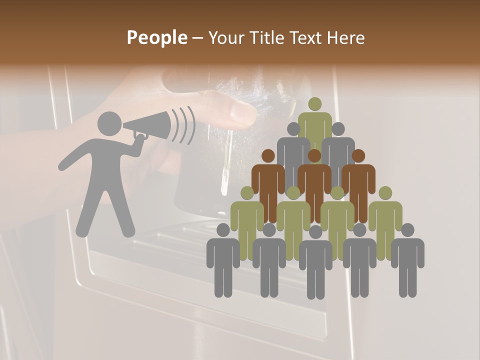 Shot Of A Hand Filling Up A Cup With Fresh Filtered Water PowerPoint Template