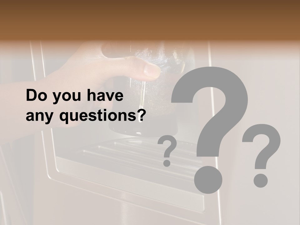 Shot Of A Hand Filling Up A Cup With Fresh Filtered Water PowerPoint Template