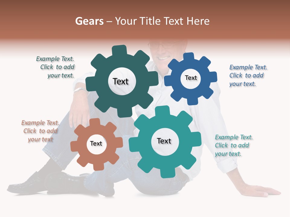 Young Beautiful Girl Is Having Hair Curlers On Her Head PowerPoint Template