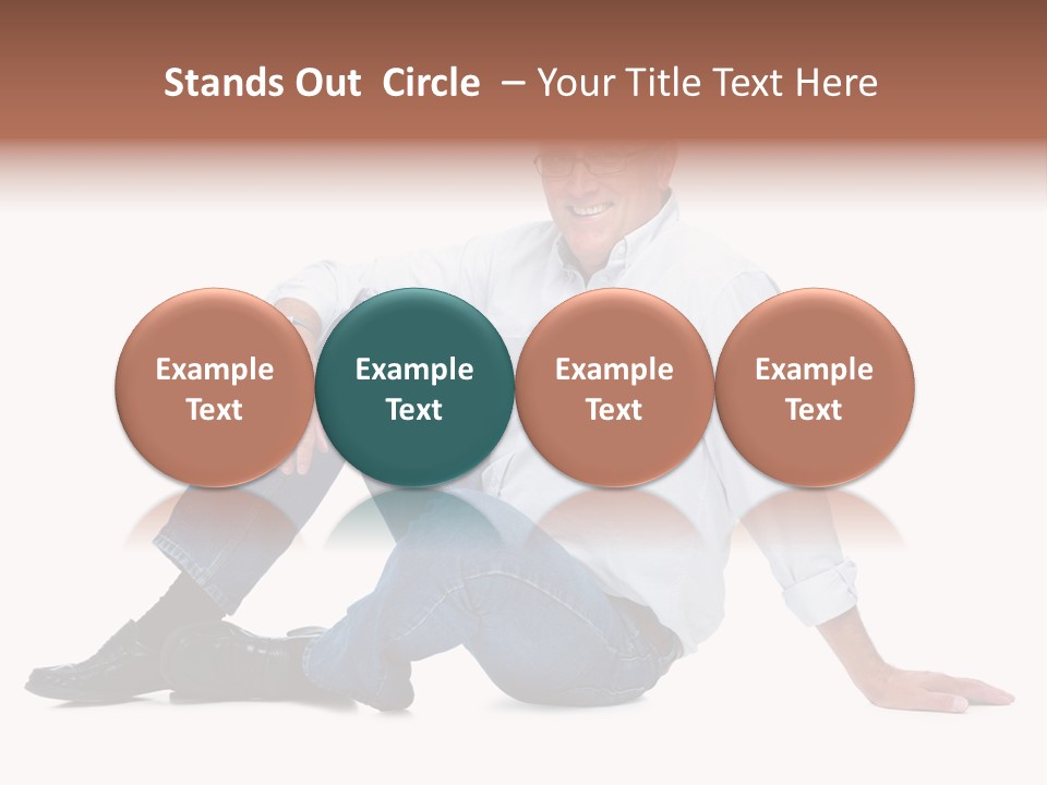 Young Beautiful Girl Is Having Hair Curlers On Her Head PowerPoint Template