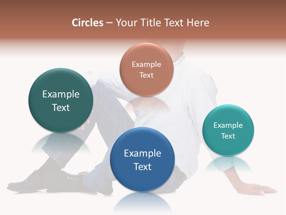 Young Beautiful Girl Is Having Hair Curlers On Her Head PowerPoint Template