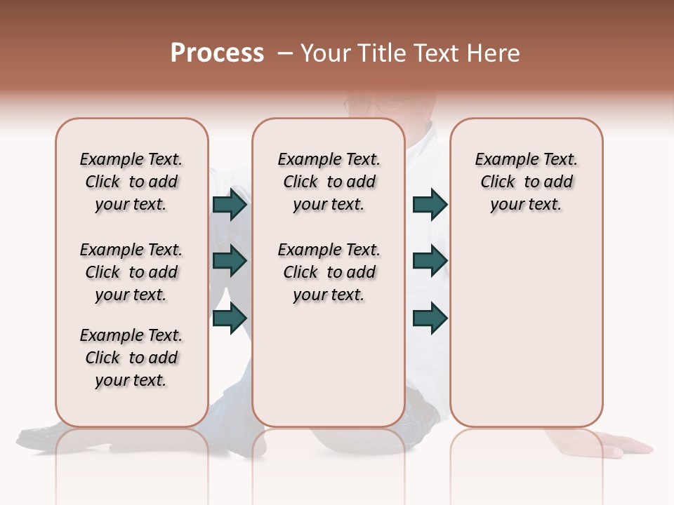 Young Beautiful Girl Is Having Hair Curlers On Her Head PowerPoint Template