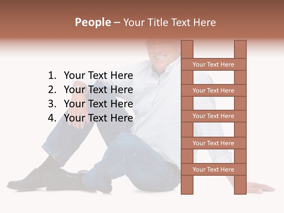 Young Beautiful Girl Is Having Hair Curlers On Her Head PowerPoint Template