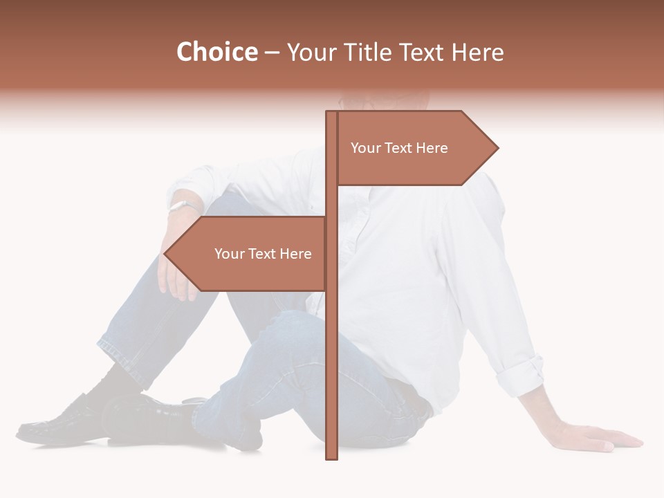 Young Beautiful Girl Is Having Hair Curlers On Her Head PowerPoint Template