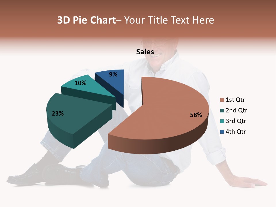 Young Beautiful Girl Is Having Hair Curlers On Her Head PowerPoint Template