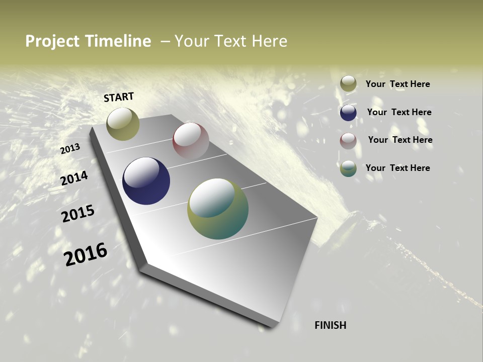 A Bottle Of Champagne Is Exploding Into The Air PowerPoint Template