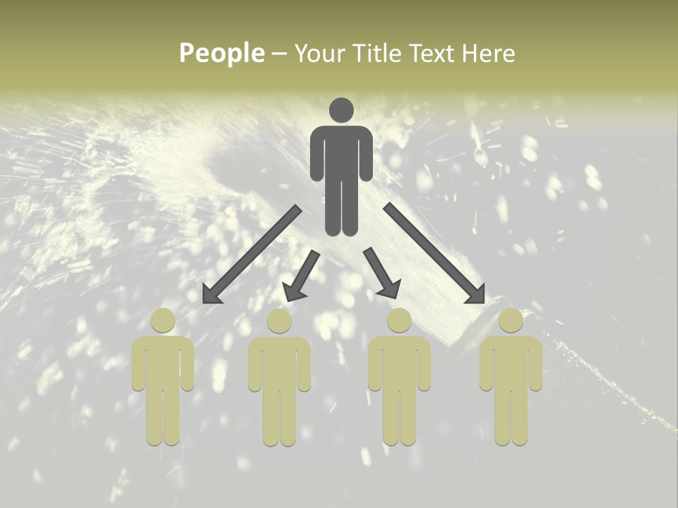 A Bottle Of Champagne Is Exploding Into The Air PowerPoint Template