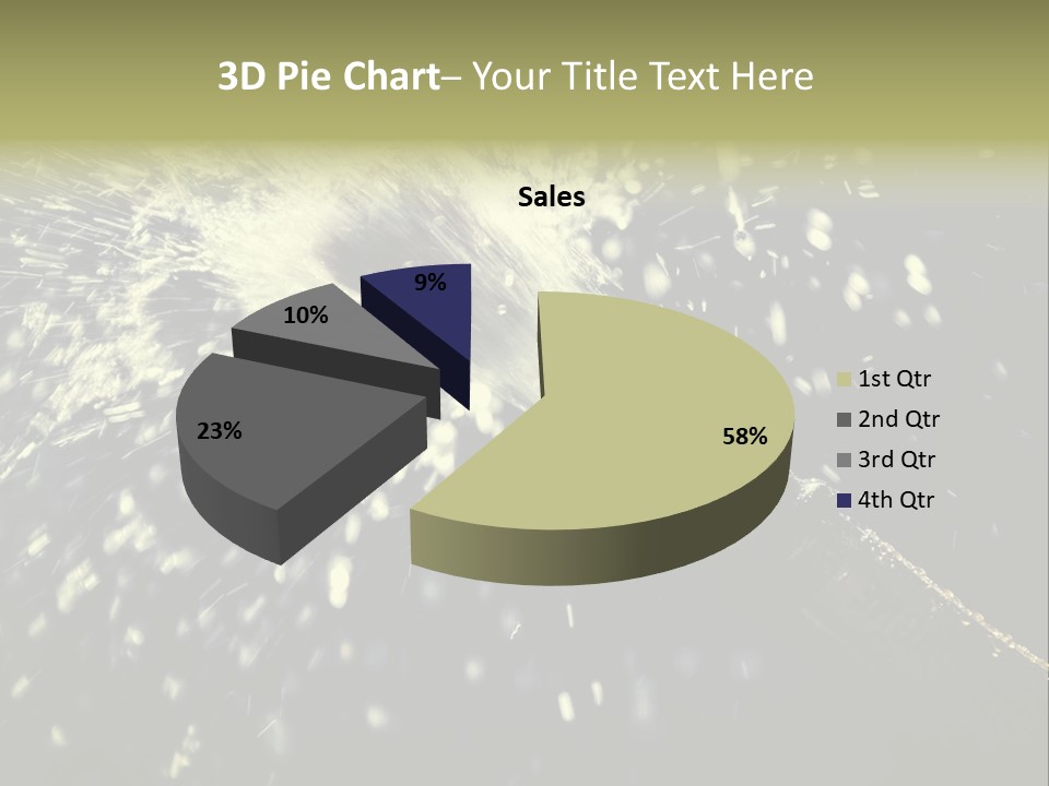 A Bottle Of Champagne Is Exploding Into The Air PowerPoint Template