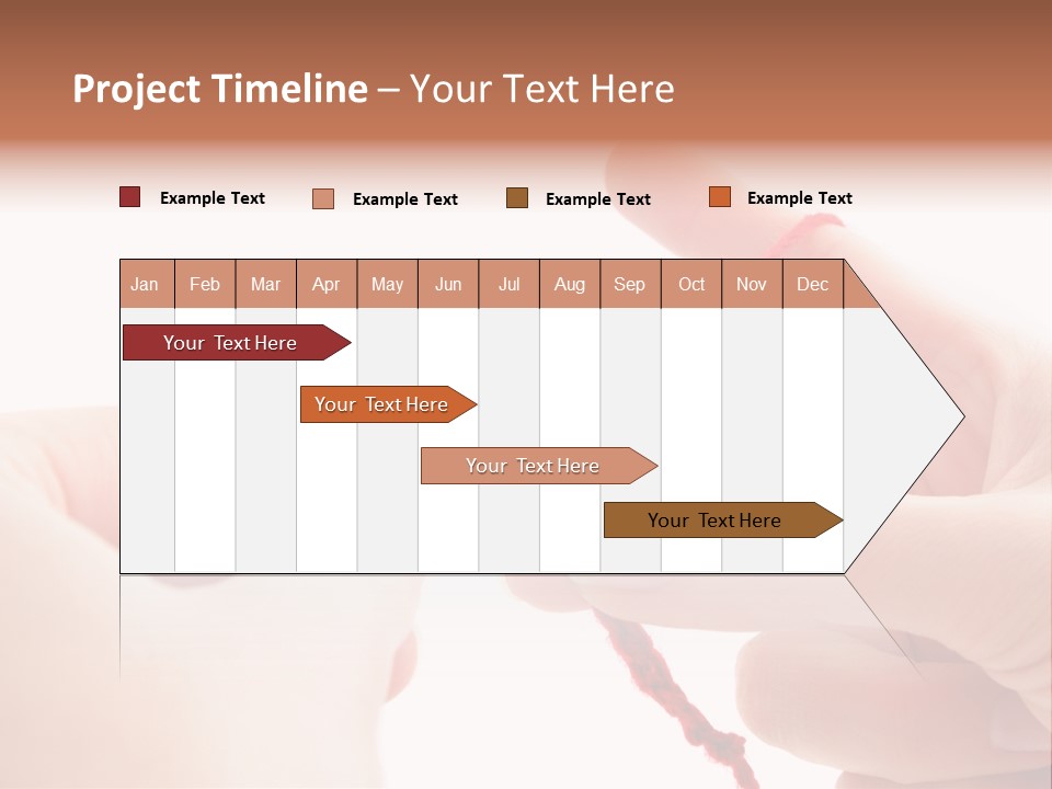 Human Hands Crocheting. All Isolated On White Background. PowerPoint Template