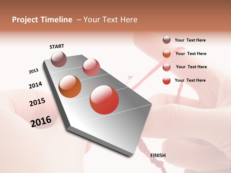 Human Hands Crocheting. All Isolated On White Background. PowerPoint Template