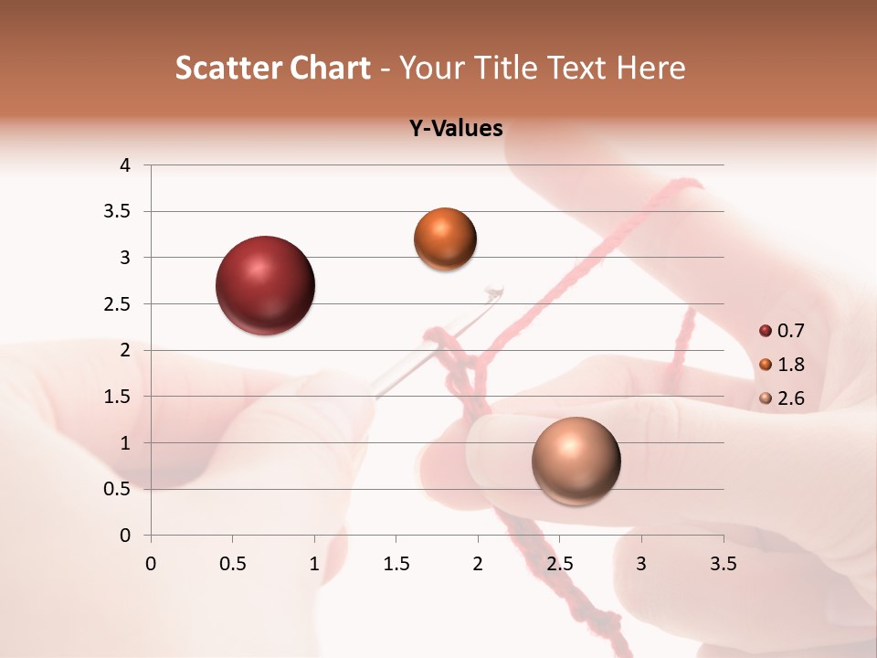 Human Hands Crocheting. All Isolated On White Background. PowerPoint Template