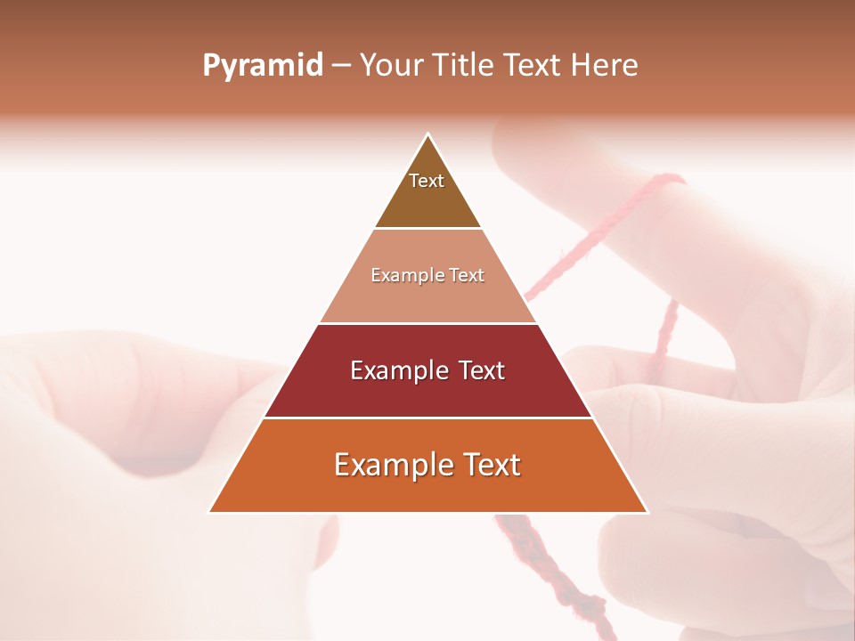 Human Hands Crocheting. All Isolated On White Background. PowerPoint Template