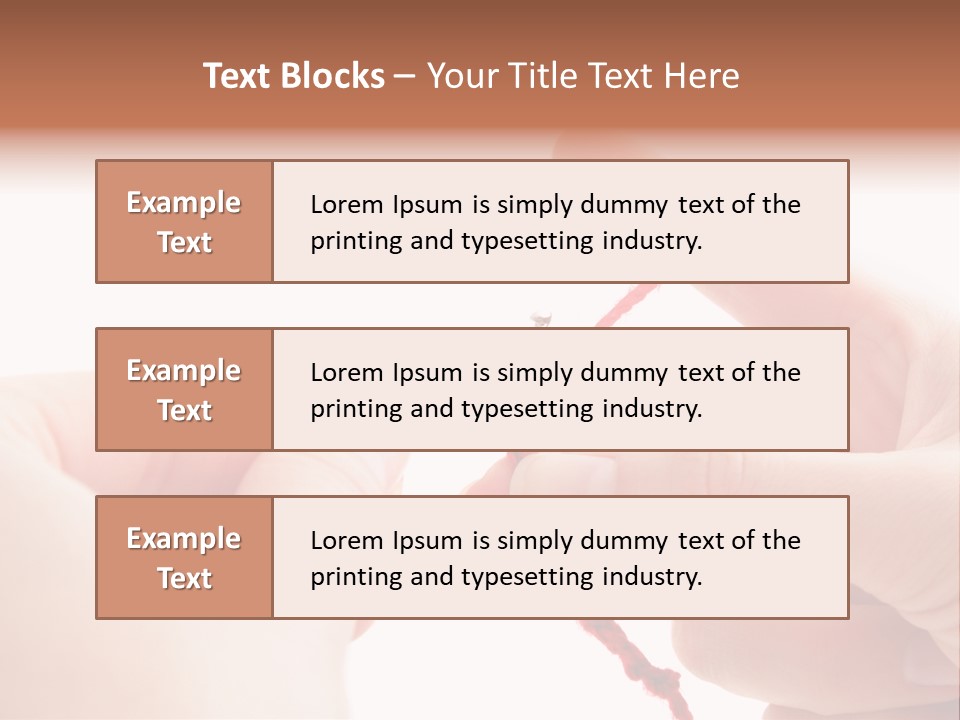 Human Hands Crocheting. All Isolated On White Background. PowerPoint Template