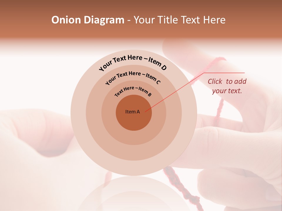 Human Hands Crocheting. All Isolated On White Background. PowerPoint Template