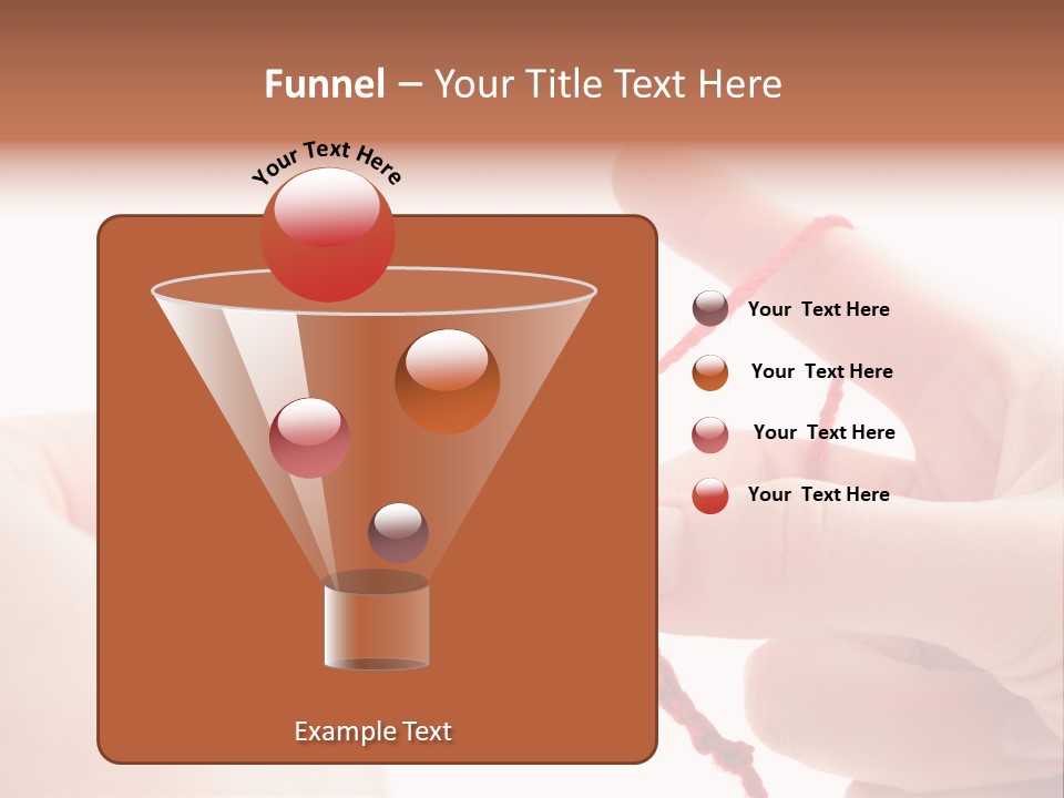 Human Hands Crocheting. All Isolated On White Background. PowerPoint Template