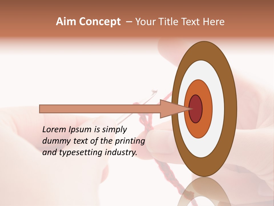 Human Hands Crocheting. All Isolated On White Background. PowerPoint Template