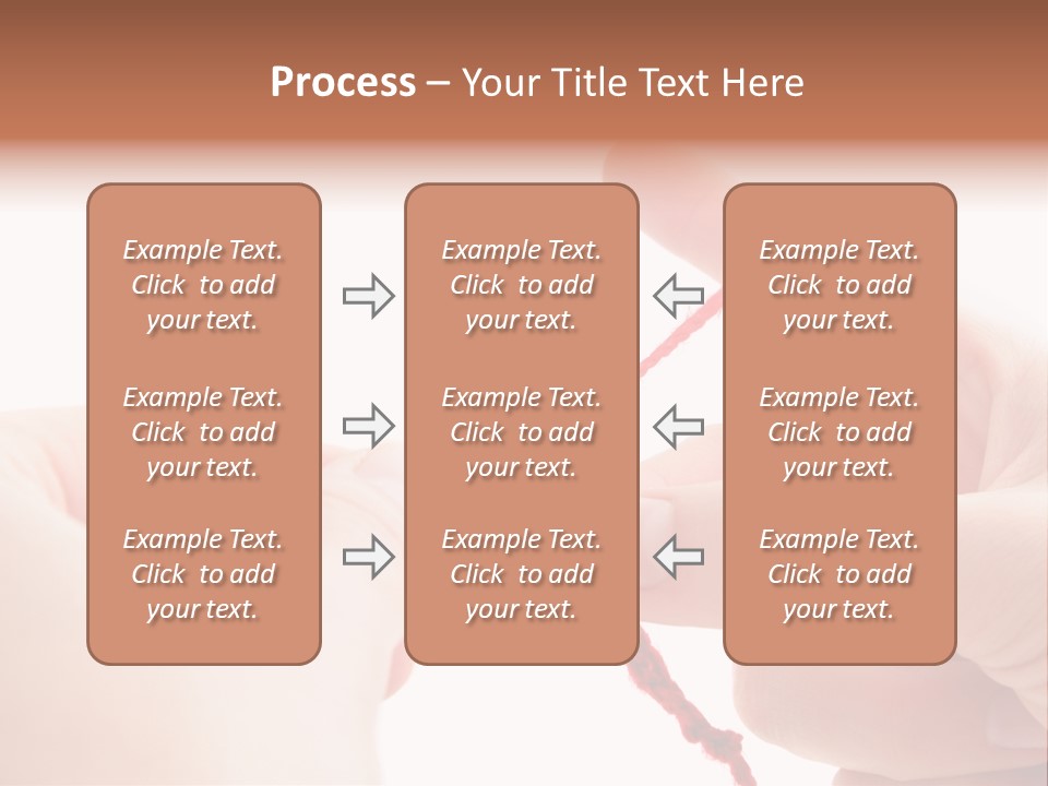 Human Hands Crocheting. All Isolated On White Background. PowerPoint Template