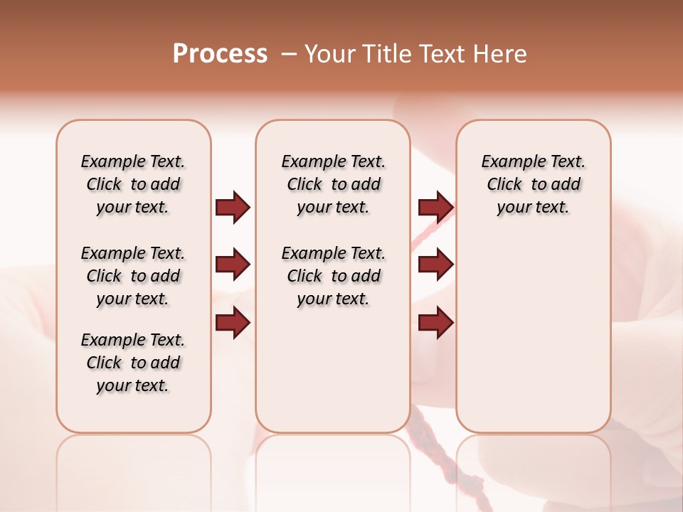 Human Hands Crocheting. All Isolated On White Background. PowerPoint Template