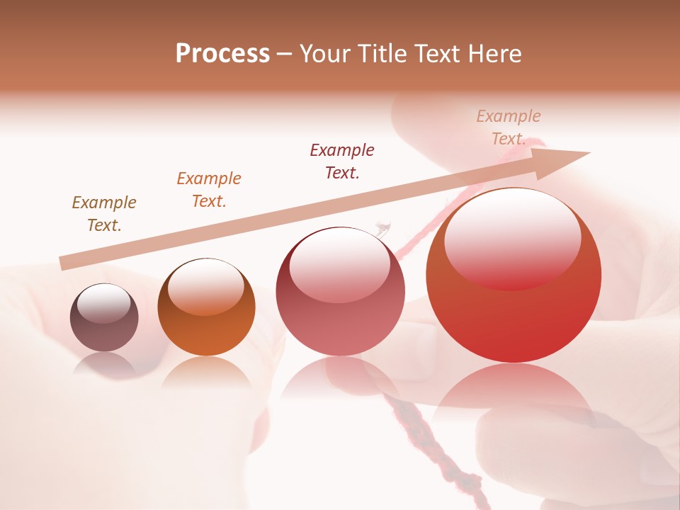 Human Hands Crocheting. All Isolated On White Background. PowerPoint Template