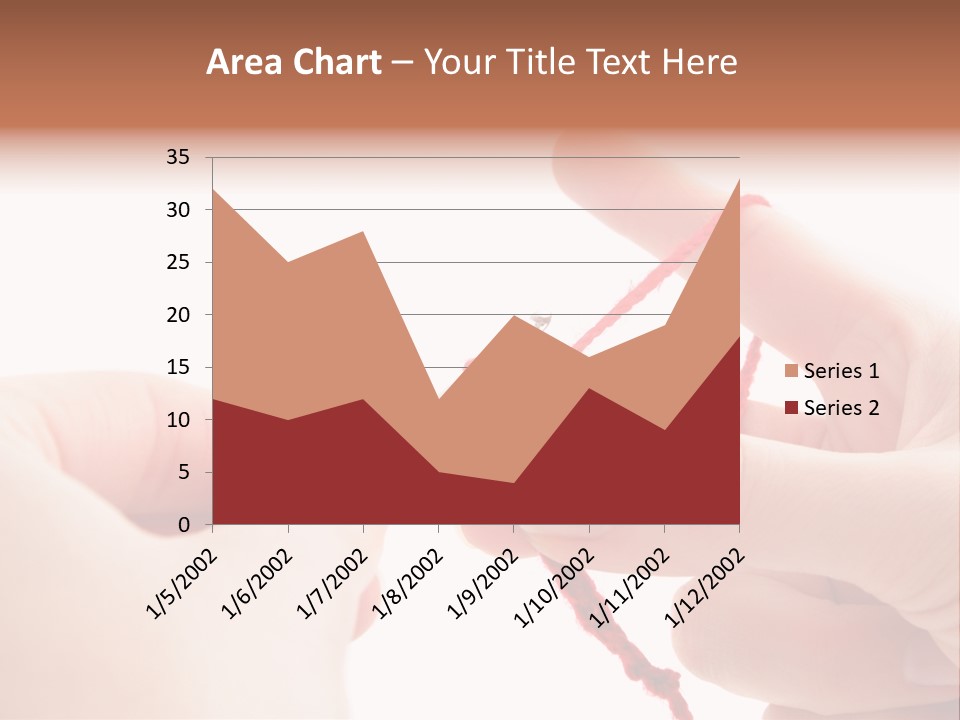 Human Hands Crocheting. All Isolated On White Background. PowerPoint Template