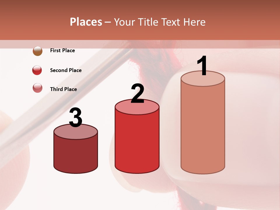 Human Hands Crocheting. All Isolated On White Background. PowerPoint Template