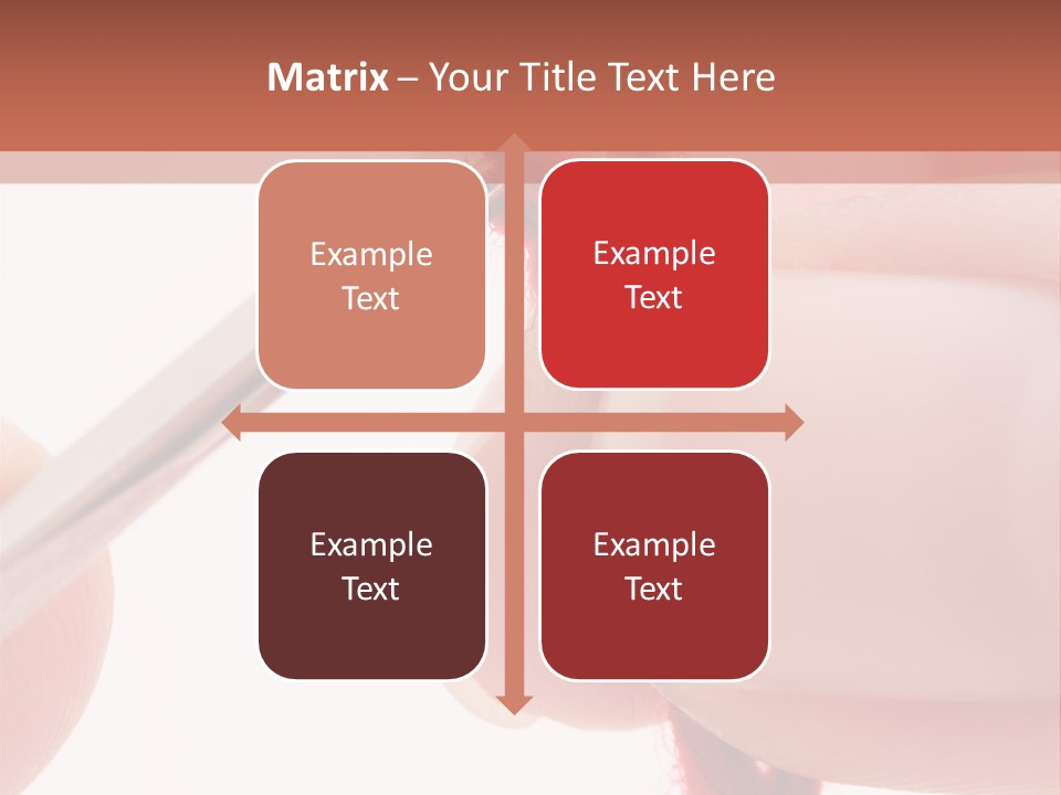 Human Hands Crocheting. All Isolated On White Background. PowerPoint Template