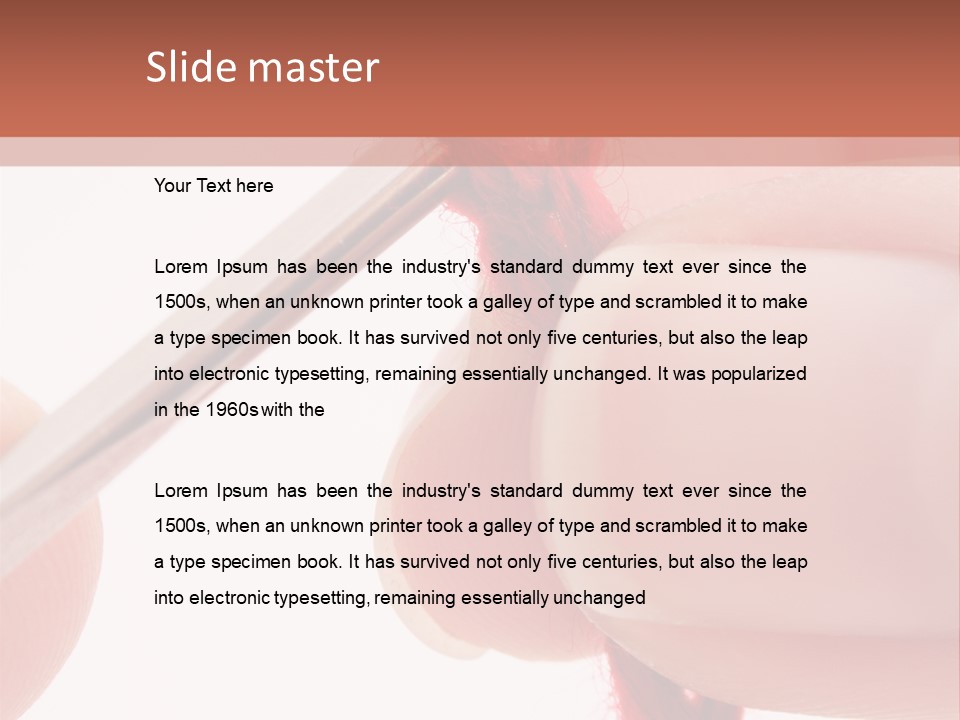 Human Hands Crocheting. All Isolated On White Background. PowerPoint Template