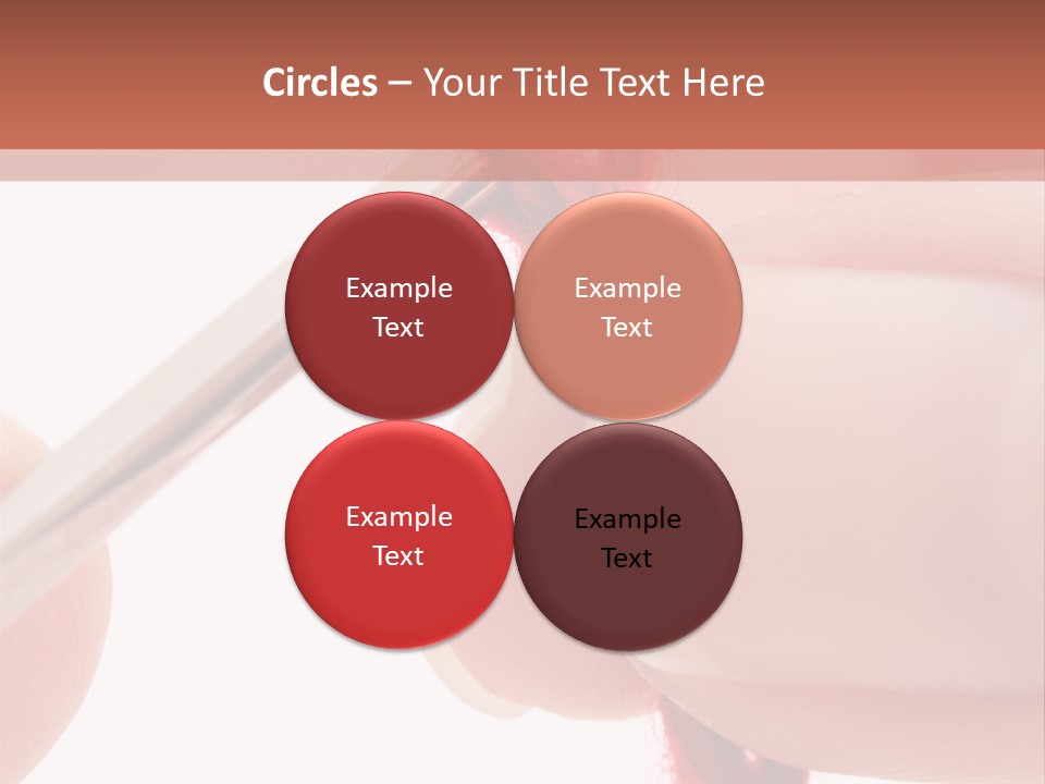 Human Hands Crocheting. All Isolated On White Background. PowerPoint Template