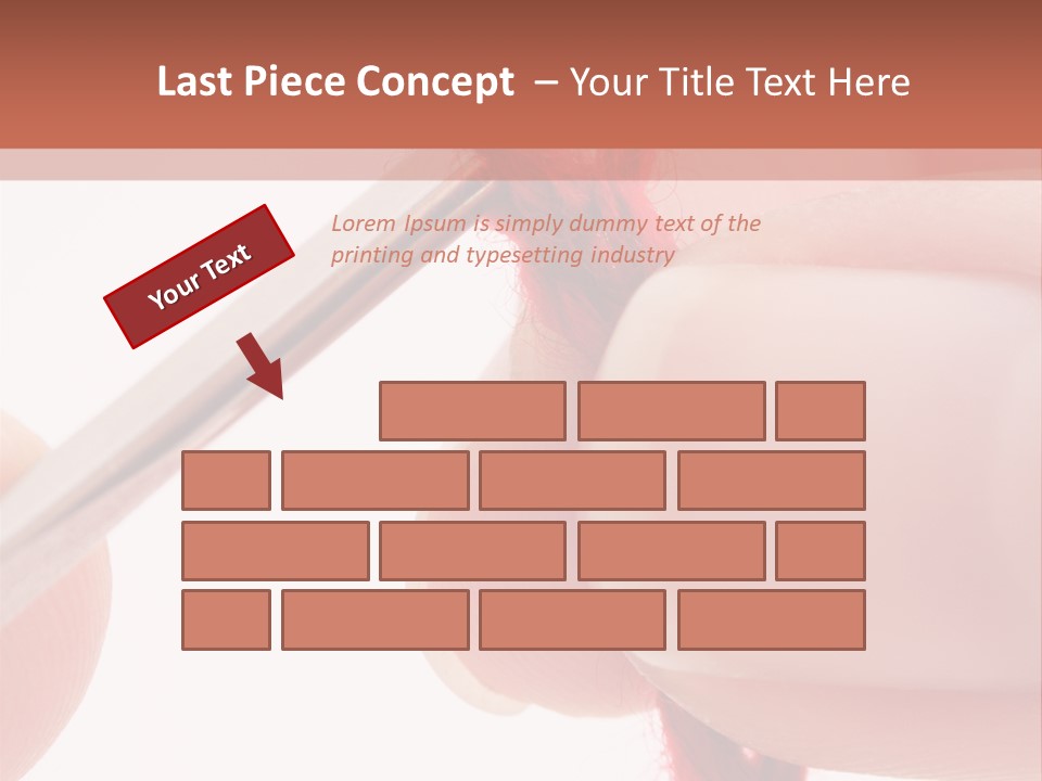 Human Hands Crocheting. All Isolated On White Background. PowerPoint Template