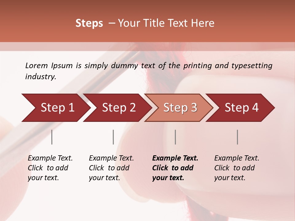 Human Hands Crocheting. All Isolated On White Background. PowerPoint Template