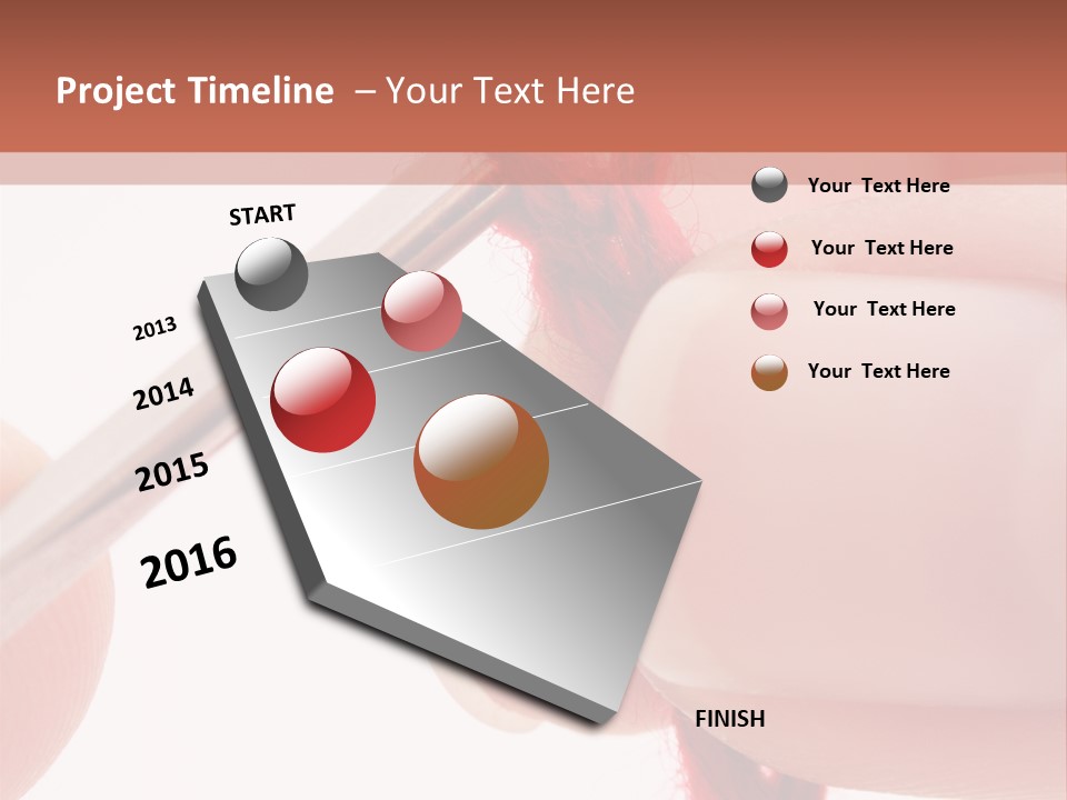 Human Hands Crocheting. All Isolated On White Background. PowerPoint Template