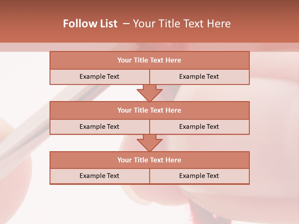 Human Hands Crocheting. All Isolated On White Background. PowerPoint Template