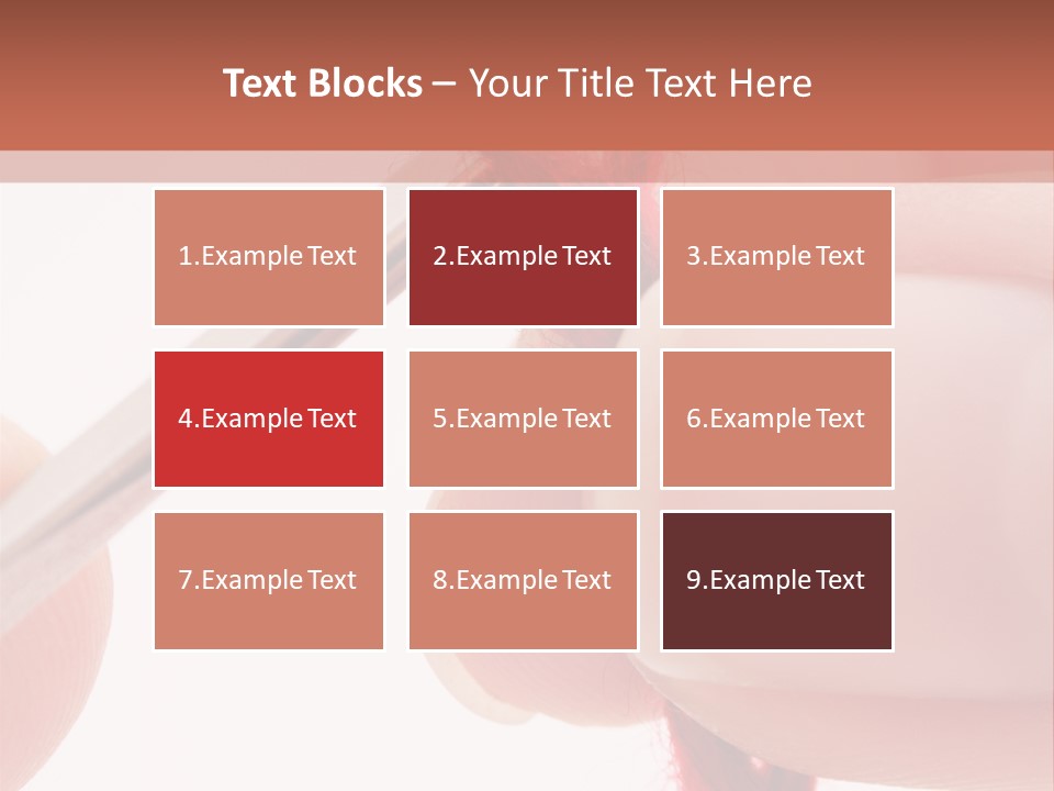 Human Hands Crocheting. All Isolated On White Background. PowerPoint Template