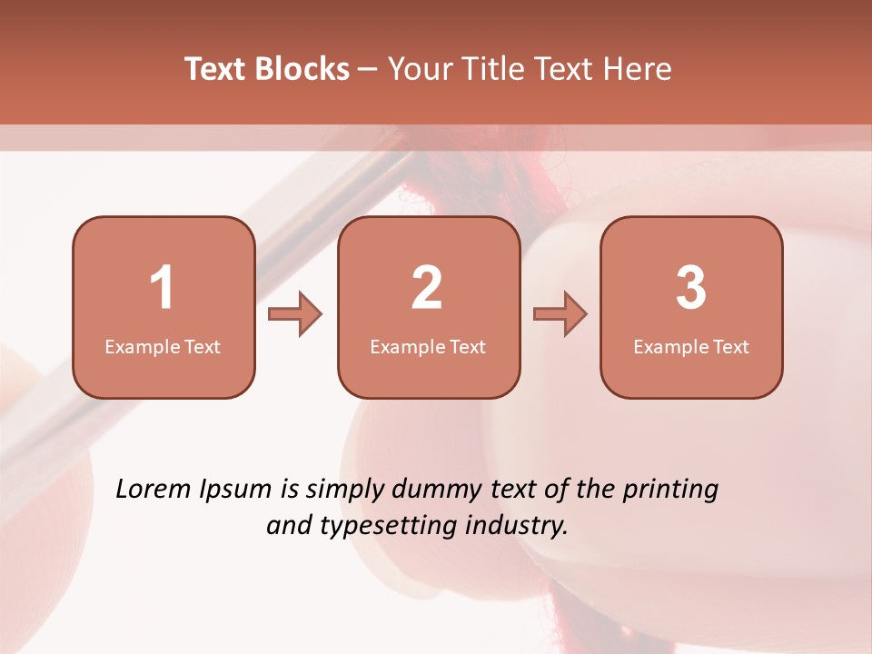 Human Hands Crocheting. All Isolated On White Background. PowerPoint Template