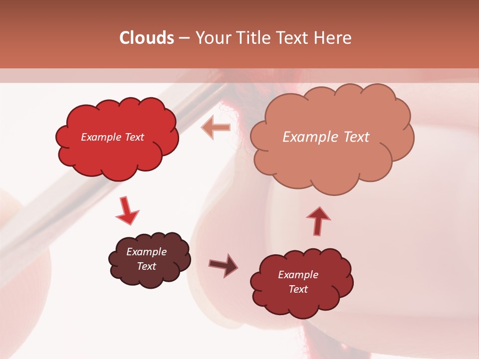 Human Hands Crocheting. All Isolated On White Background. PowerPoint Template
