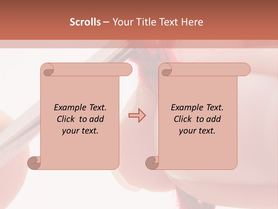 Human Hands Crocheting. All Isolated On White Background. PowerPoint Template