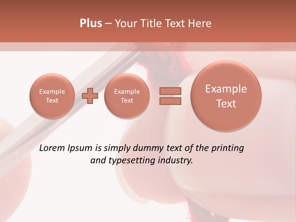 Human Hands Crocheting. All Isolated On White Background. PowerPoint Template