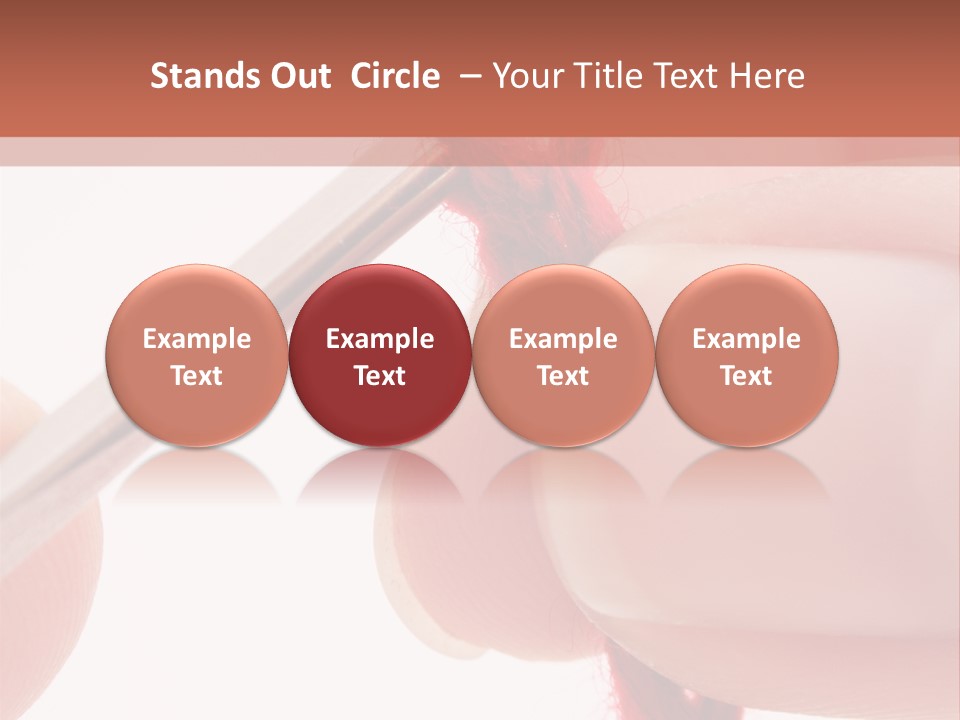 Human Hands Crocheting. All Isolated On White Background. PowerPoint Template