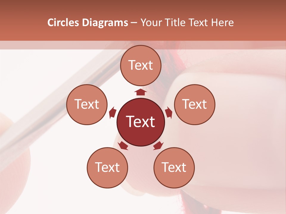 Human Hands Crocheting. All Isolated On White Background. PowerPoint Template