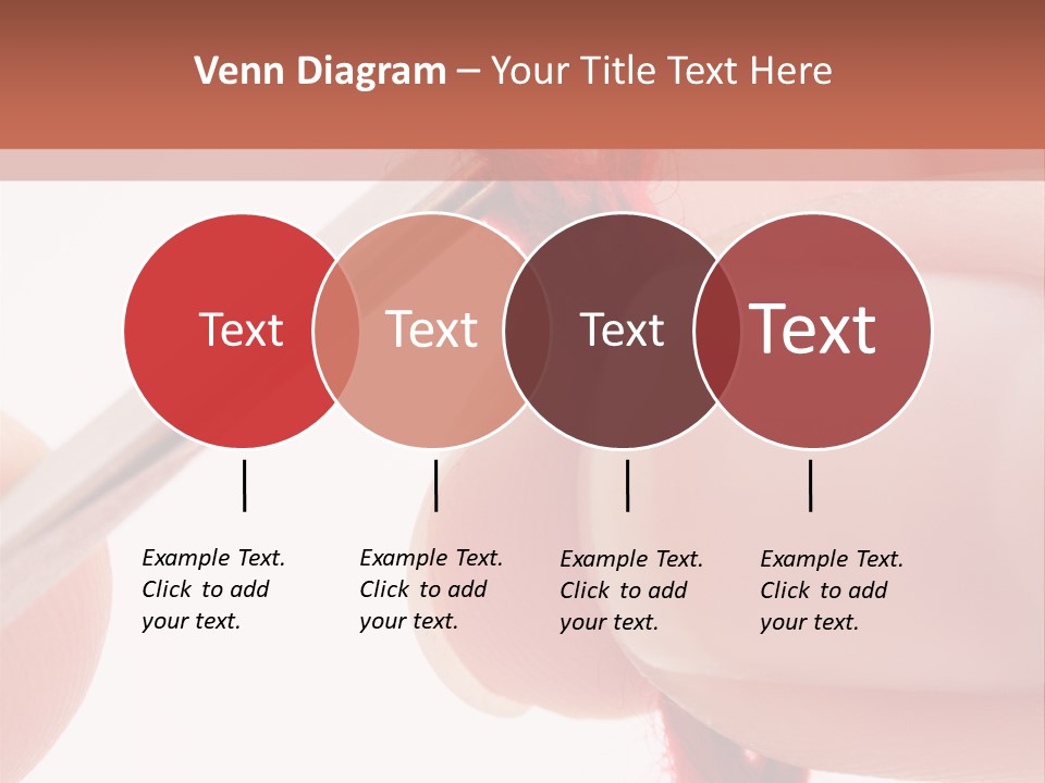 Human Hands Crocheting. All Isolated On White Background. PowerPoint Template