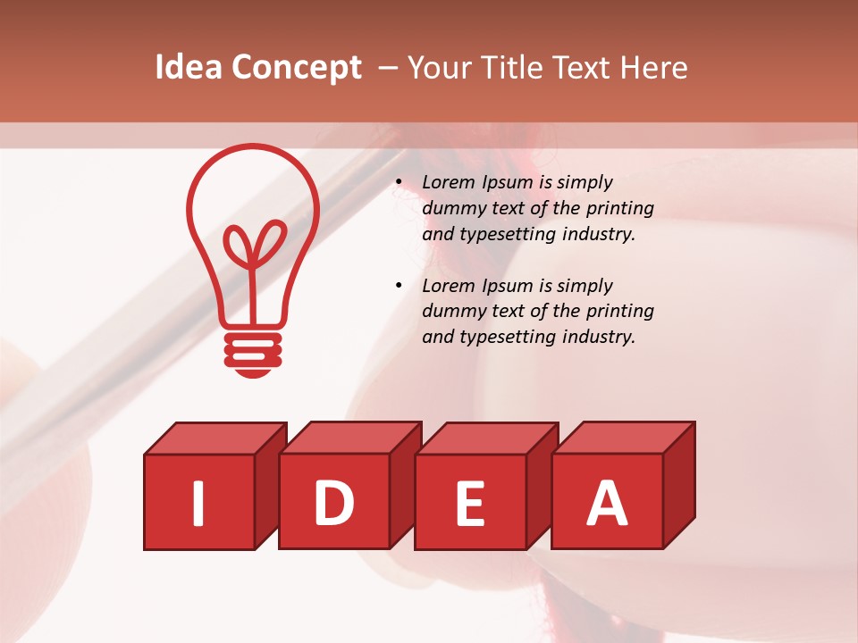 Human Hands Crocheting. All Isolated On White Background. PowerPoint Template