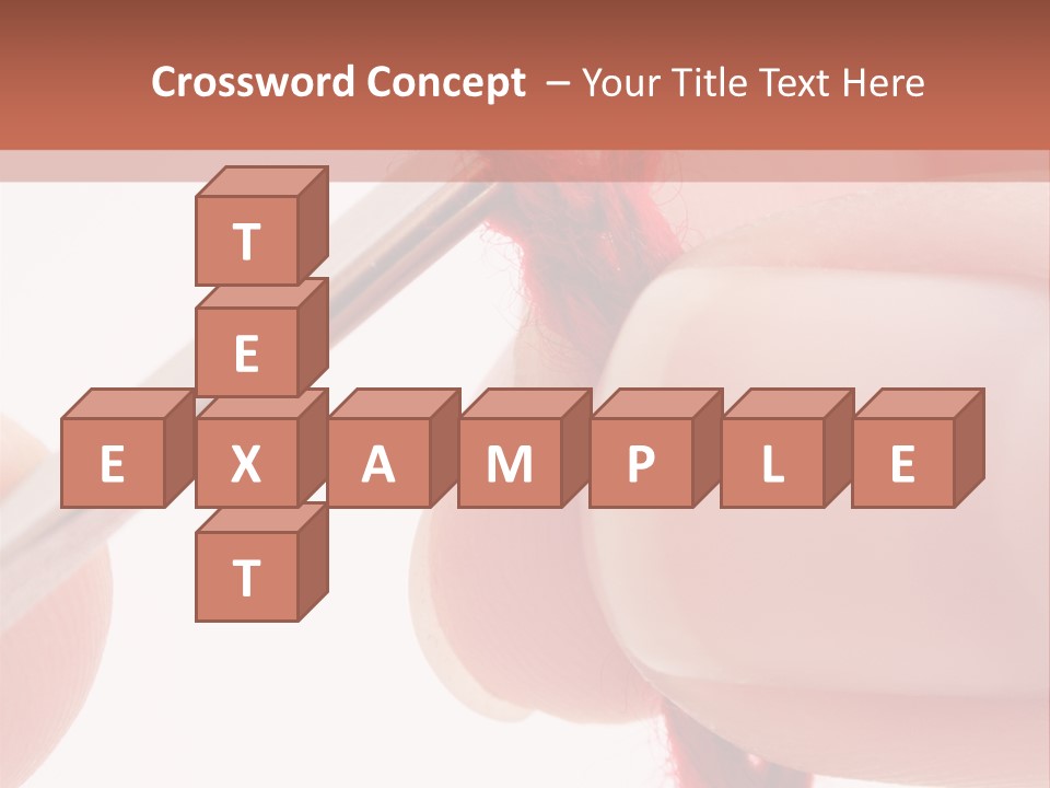 Human Hands Crocheting. All Isolated On White Background. PowerPoint Template