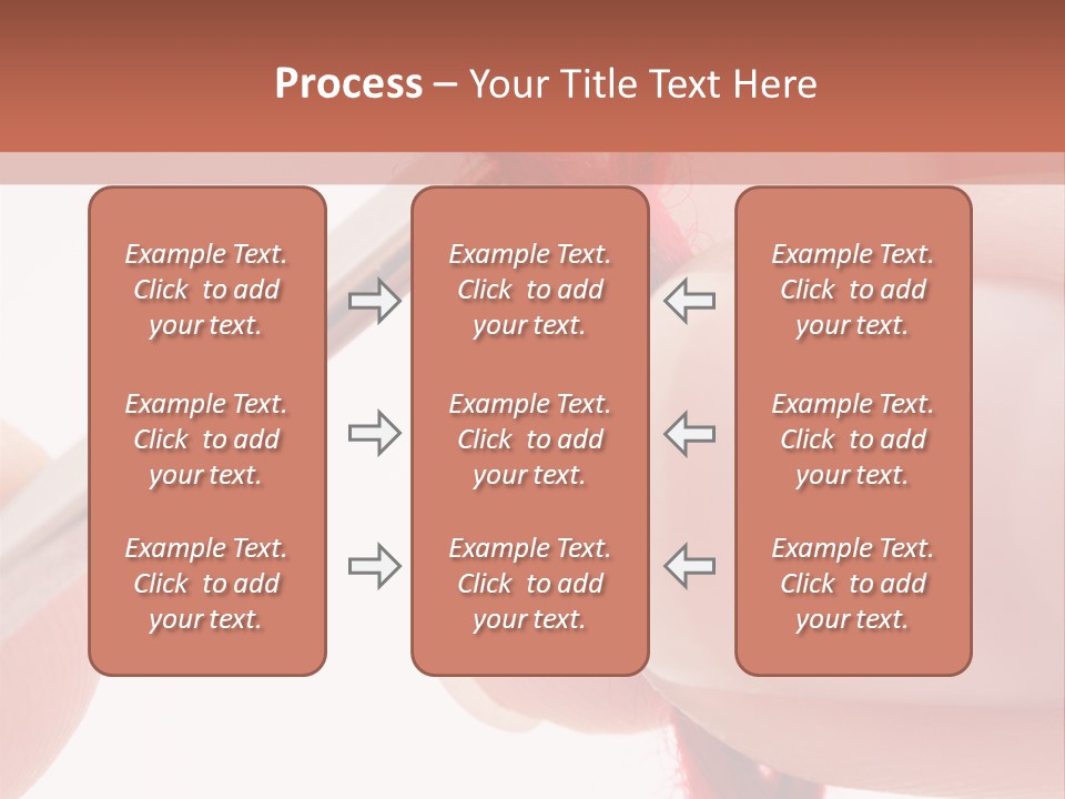 Human Hands Crocheting. All Isolated On White Background. PowerPoint Template