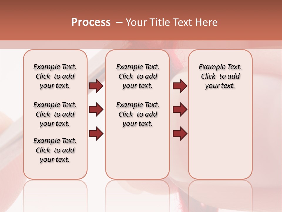 Human Hands Crocheting. All Isolated On White Background. PowerPoint Template