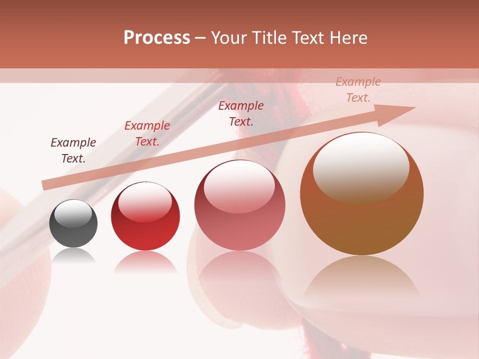 Human Hands Crocheting. All Isolated On White Background. PowerPoint Template