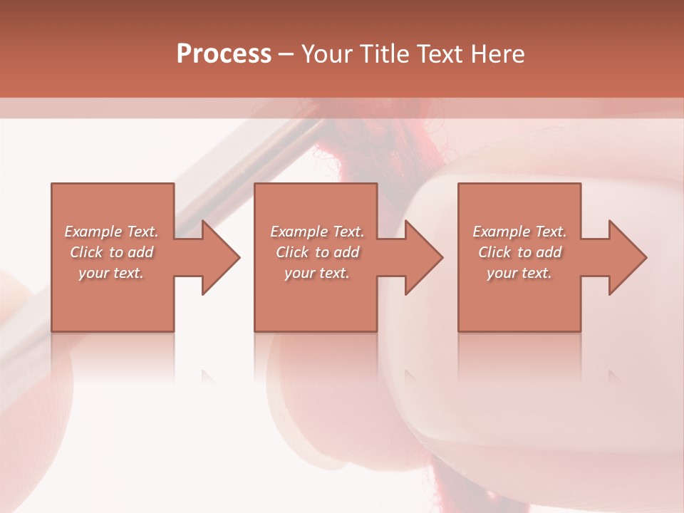 Human Hands Crocheting. All Isolated On White Background. PowerPoint Template