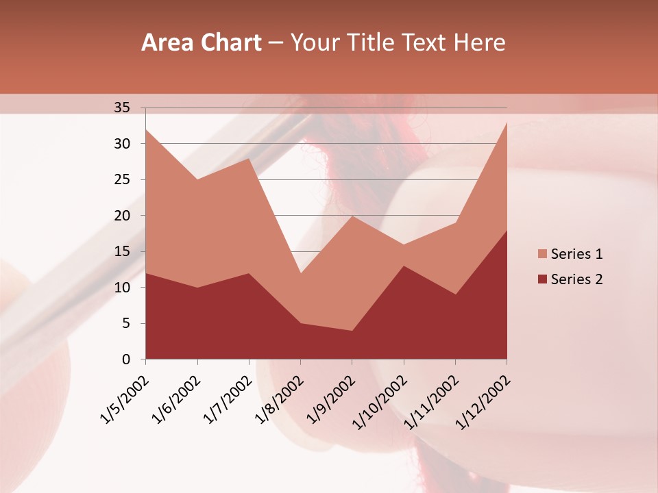 Human Hands Crocheting. All Isolated On White Background. PowerPoint Template