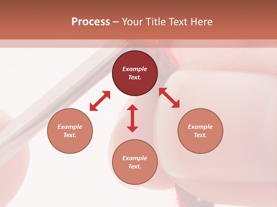 Human Hands Crocheting. All Isolated On White Background. PowerPoint Template