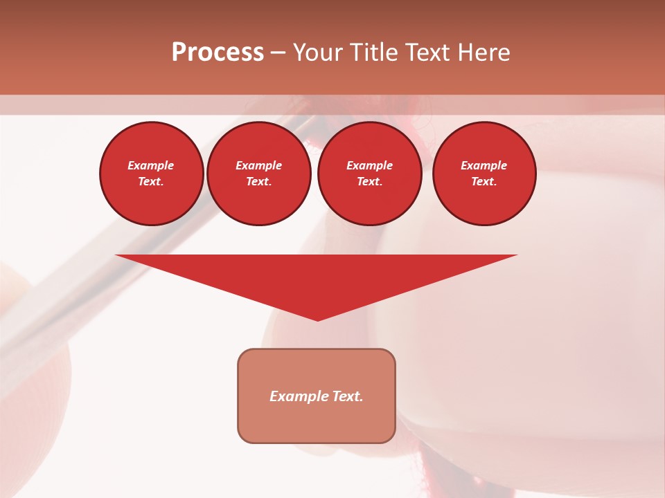 Human Hands Crocheting. All Isolated On White Background. PowerPoint Template